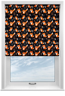 Foxy Friends, Ginger - Motorised Roman Blind